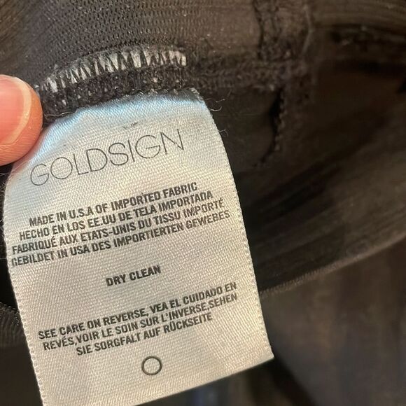 Goldsign Zebra coated black leggings size 27 - Picture 4 of 10